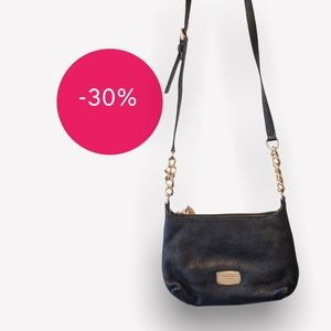 Michael Kors Black Leather Cross-Body